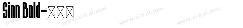 Sinn Bold字体转换